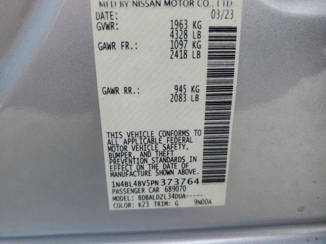 1N4BL4BV5PN373764 Nissan ALTIMA S