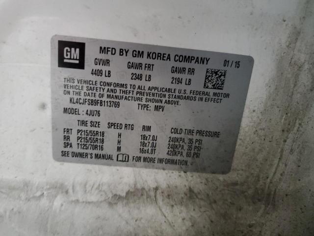 KL4CJFSB9FB113769 Buick Encore Convenience