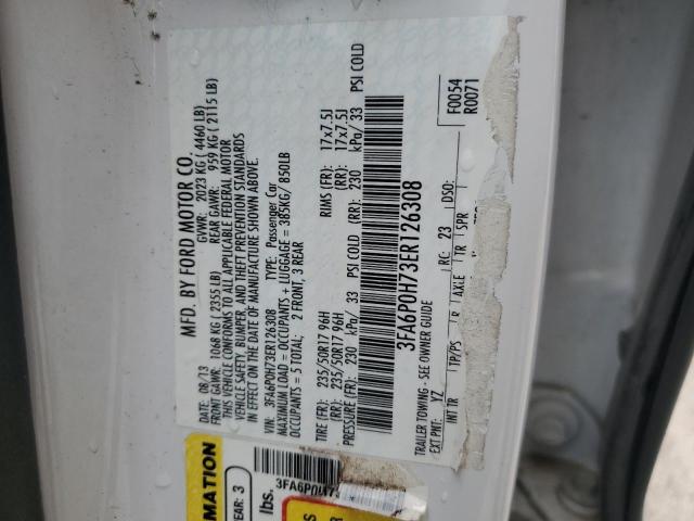 3FA6P0H73ER126308 Ford FUSION SE