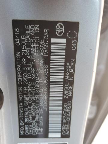 JTDKBRFU9J3599658 Toyota Prius