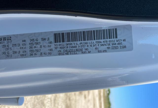 1C4BJWDG2JL862202 Jeep Wrangler Unlimited Sport