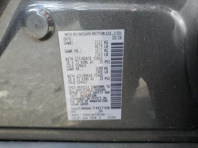 5N1AT2MV6HC740798 Nissan ROGUE SV