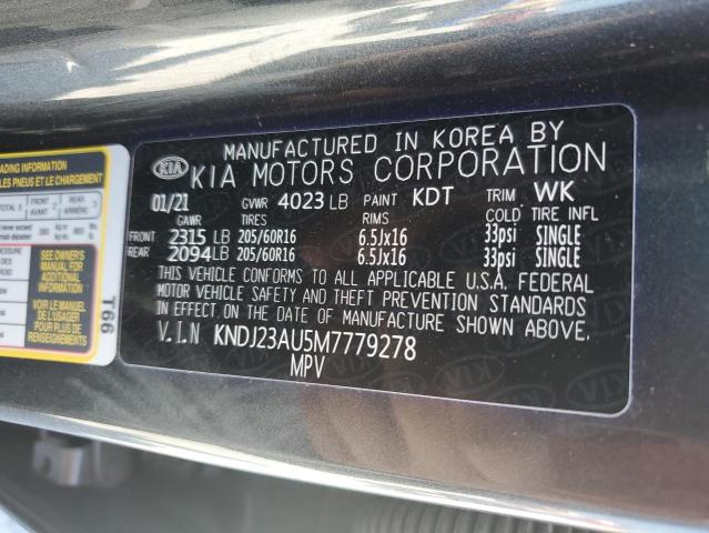KNDJ23AU5M7779278 KIA SOUL LX