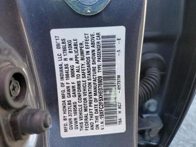 19XFC2F5XHE076909 Honda Civic Lx