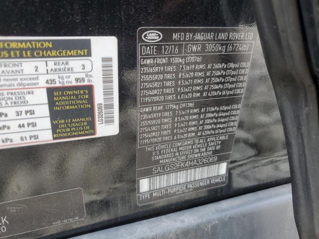 SALGS2FK4HA326069 Land Rover RANGE ROVE
