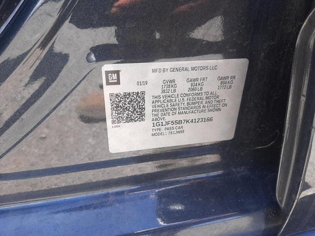 1G1JF5SB7K4123166 Chevrolet Sonic Premier