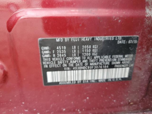 4S3BNBC60F3076184 Subaru Legacy 2.5i Premium