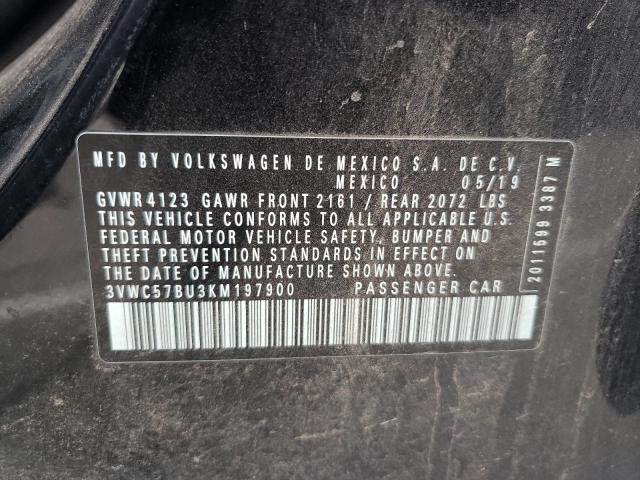 3VWC57BU3KM197900 Volkswagen JETTA S