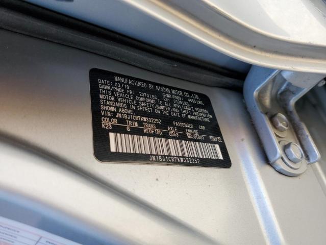 JN1BJ1CR7KW332252 Nissan Rogue Sport S