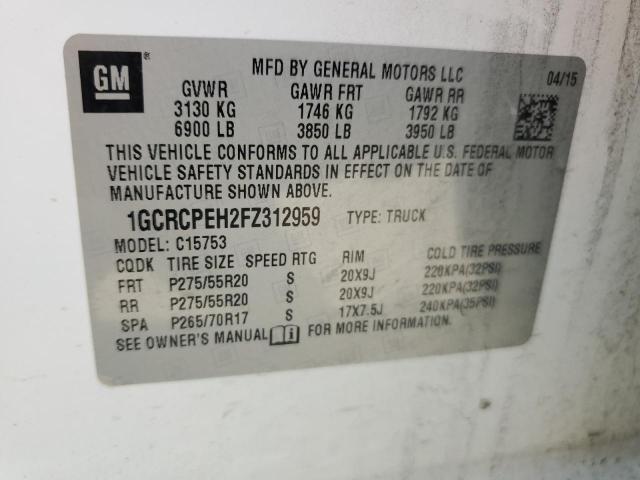 1GCRCPEH2FZ312959 Chevrolet Silverado C1500