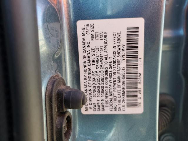 2HKRM4H59GH683512 Honda CR-V EX