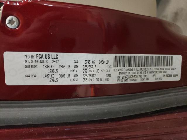 2C4RDGBG0HR701721 Dodge Grand Caravan Se