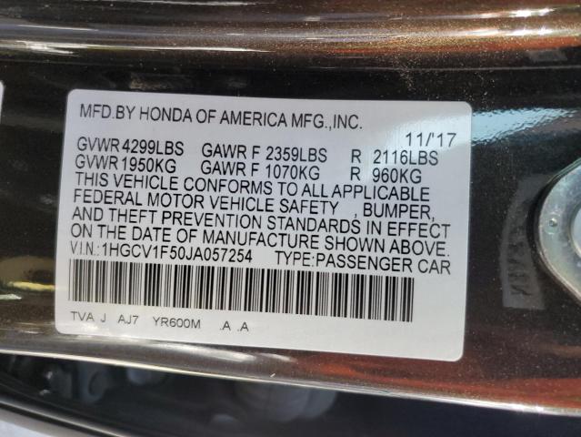 1HGCV1F50JA057254 Honda ACCORD EXL