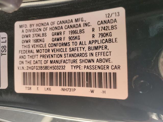 2HGFG3B58EH503232 Honda Civic Lx
