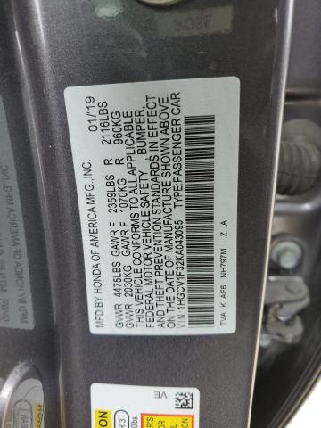 1HGCV1F32KA043095 Honda ACCORD SPO