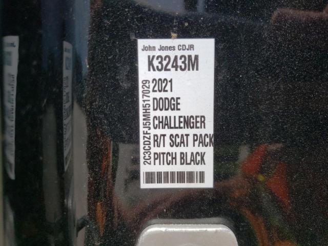 2C3CDZFJ5MH517029 Dodge Challenger