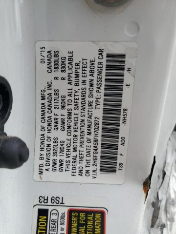 2HGFG4A58FH702872 Honda CIVIC SI