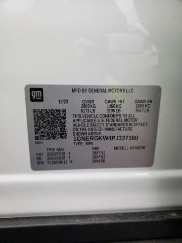 1GNERGKW4PJ337160 Chevrolet TRAVERSE L