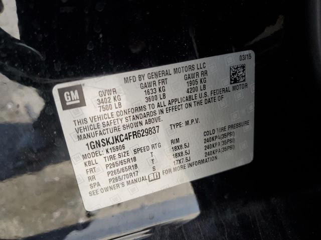 1GNSKJKC4FR629837 Chevrolet SUBURBAN K
