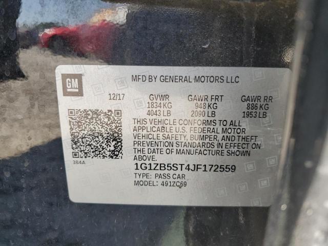 1G1ZB5ST4JF172559 Chevrolet MALIBU LS