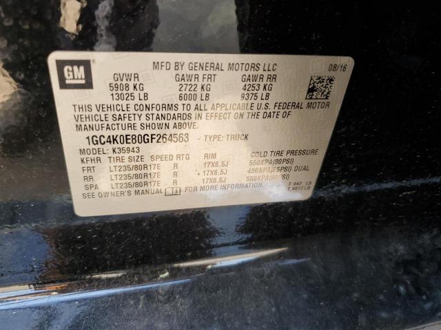 1GC4K0E80GF264563 Chevrolet Silverado K3500 Ltz