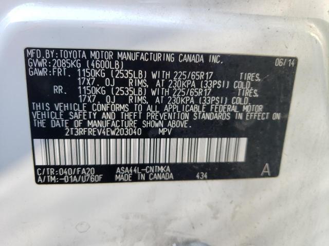 2T3RFREV4EW203040 Toyota Rav4 Xle