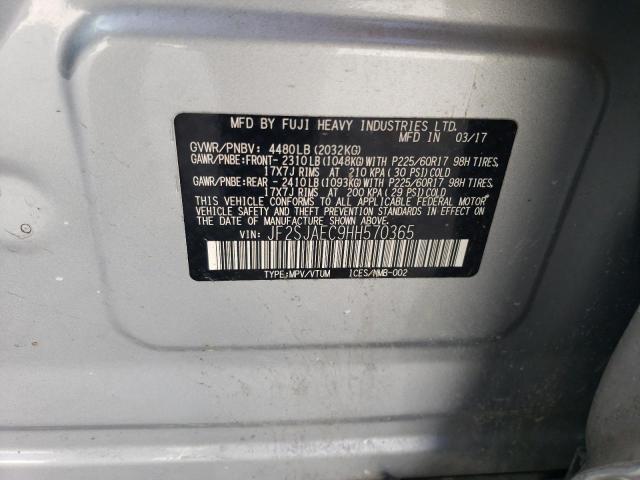 JF2SJAEC9HH570365 Subaru FORESTER 2