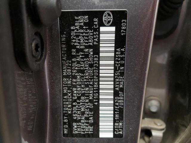 4T1G11BK0PU073383 Toyota Camry Se N