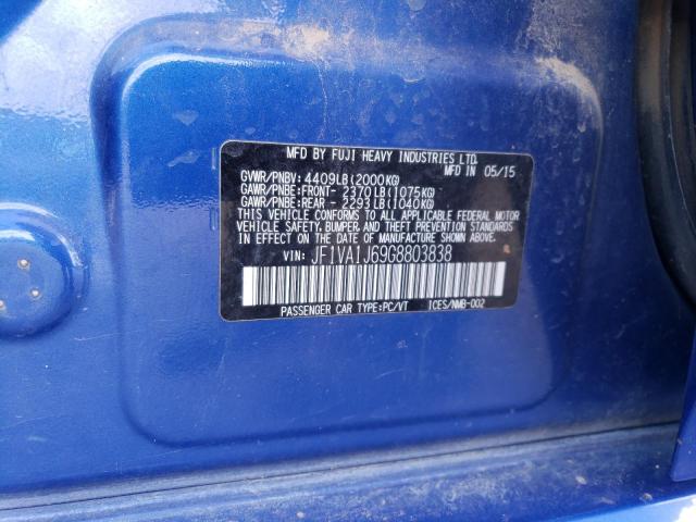 JF1VA1J69G8803838 Subaru WRX LIMITE