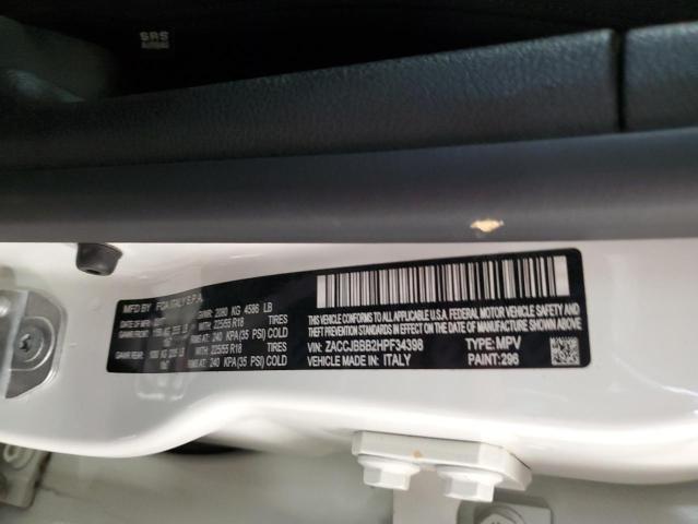ZACCJBBB2HPF34398 Jeep RENEGADE L