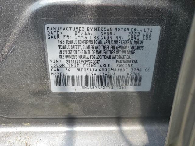 3N1AB7APXFY349087 Nissan SENTRA S