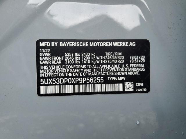 5UX53DP0XP9P56255 BMW X3