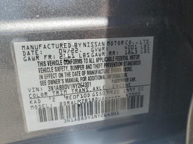 3N1AB8DV1NY264301 Nissan SENTRA SR