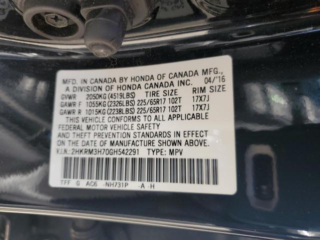 2HKRM3H70GH542291 Honda CR-V EXL