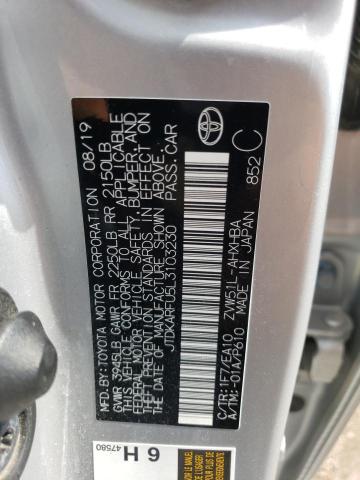 JTDKARFU5L3103230 Toyota Prius L