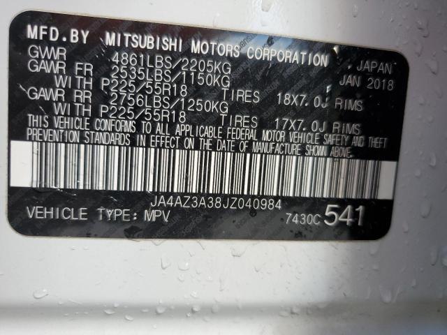 JA4AZ3A38JZ040984 Mitsubishi Outlander Se