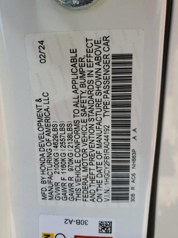 1HGCY2F81RA044192 Honda ACCORD TOU