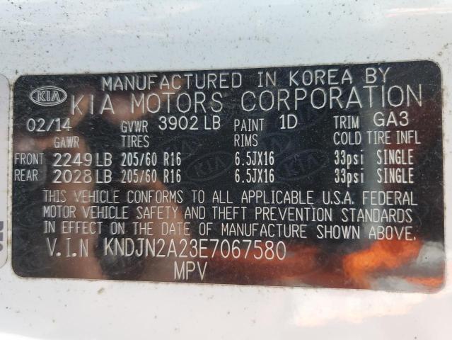 KNDJN2A23E7067580 KIA Soul