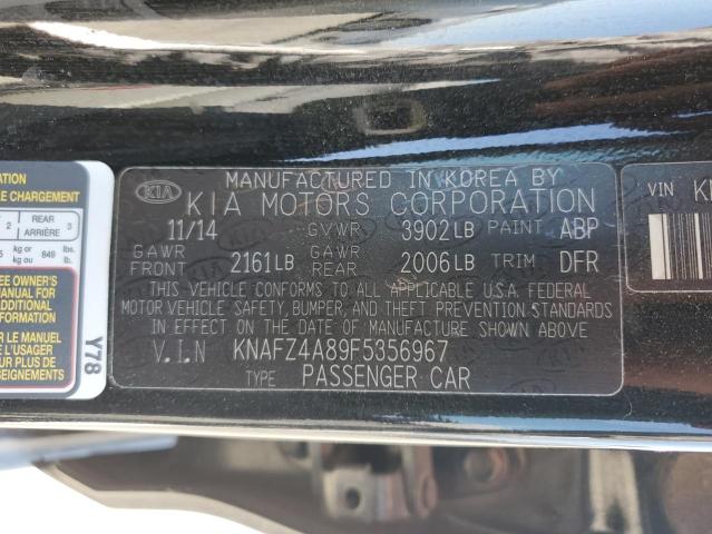 KNAFZ4A89F5356967 KIA FORTE EX