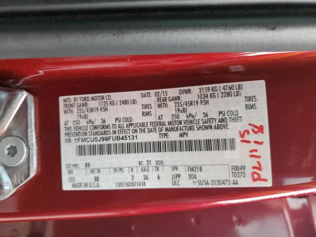 1FMCU0J99FUB45131 Ford Escape Titanium