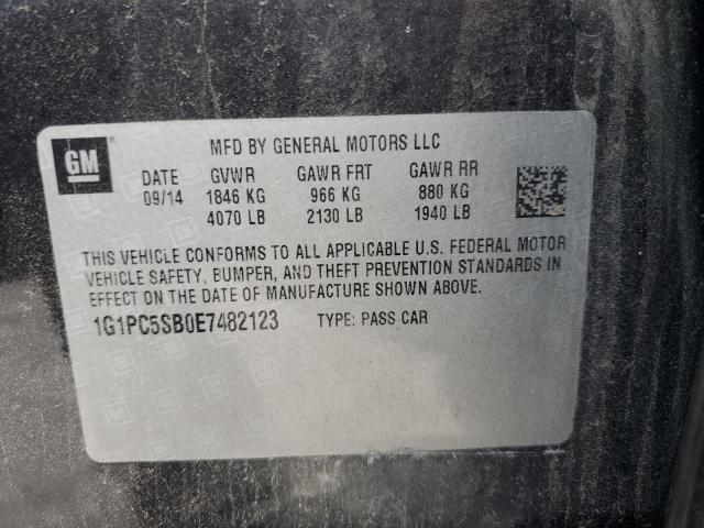 1G1PC5SB0E7482123 Chevrolet CRUZE LT