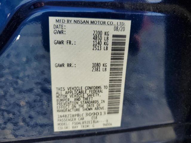 1N4BZ1BP8LC309013 Nissan LEAF S PLU
