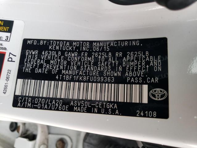 4T1BF1FK8FU099363 Toyota Camry