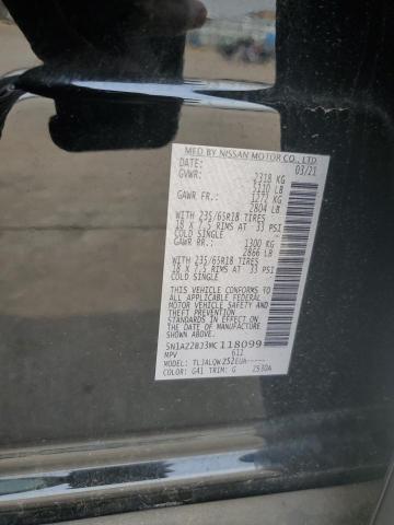 5N1AZ2BJ3MC118099 Nissan MURANO SV