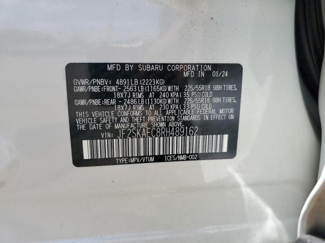 JF2SKAEC8RH489162 Subaru FORESTER S