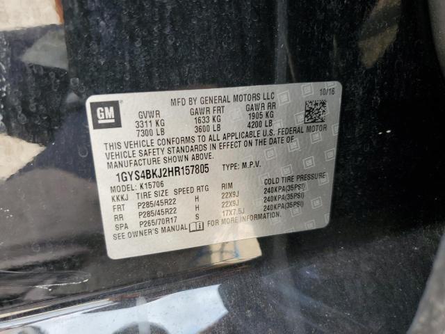 1GYS4BKJ2HR157805 Cadillac Escalade Luxury