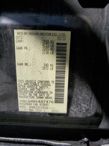 1N4AL3AP8FN407476 Nissan ALTIMA 2.5