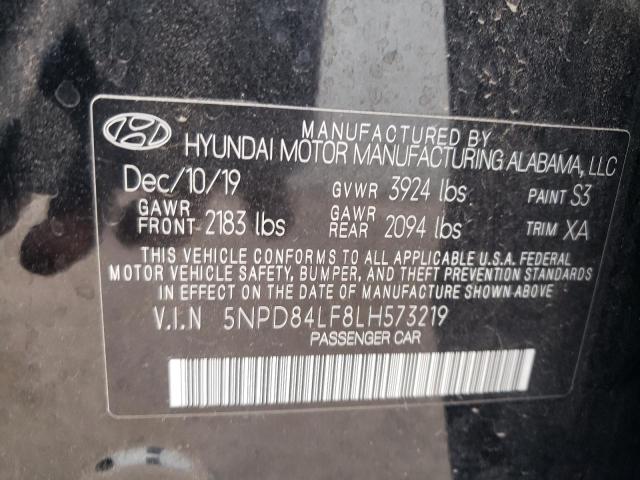 5NPD84LF8LH573219 Hyundai ELANTRA SEL