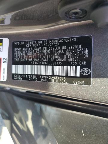 4T1G31AK6PU620135 Toyota Camry Se N