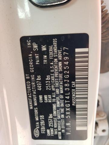 5XXGT4L38JG254977 KIA Optima Lx